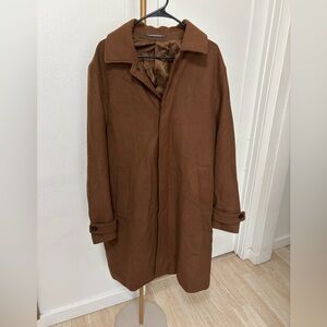H&M Men's Brown Trench Coat size 46R (XL)